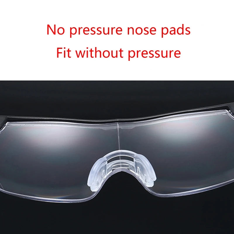 LED Lighted Magnifying Glasses – Hands-Free Eyeglass Magnifier for Reading & Close-Up Work