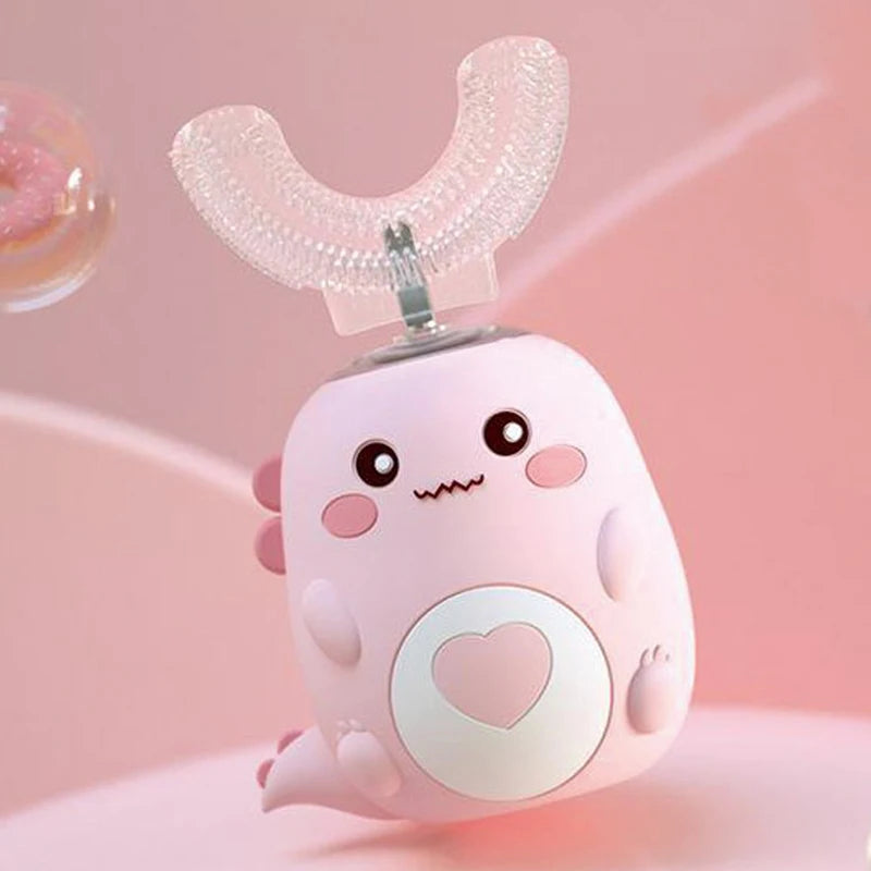 Kids U-Shaped Electric Toothbrush – 360° Smart Sonic Silicone Toothbrush, Rechargeable