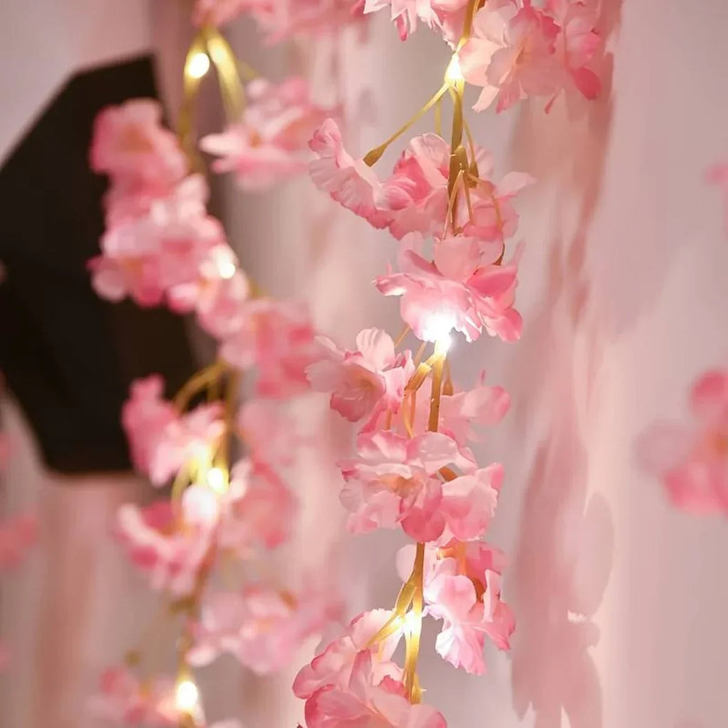 Cherry Blossom LED Fairy Light Garland (2M, 20 LEDs)