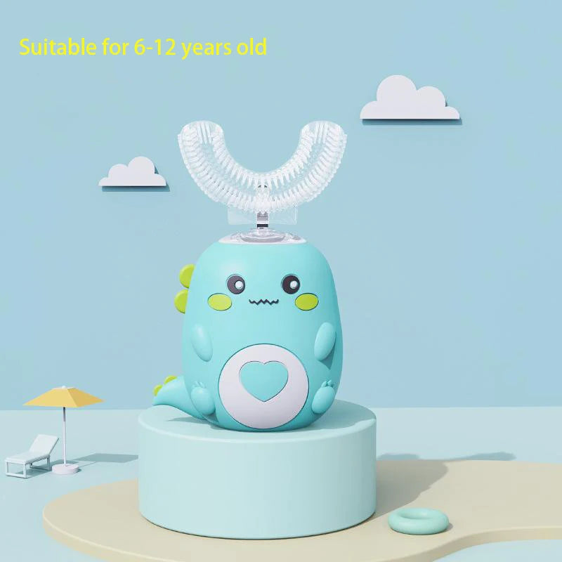 Kids U-Shaped Electric Toothbrush – 360° Smart Sonic Silicone Toothbrush, Rechargeable