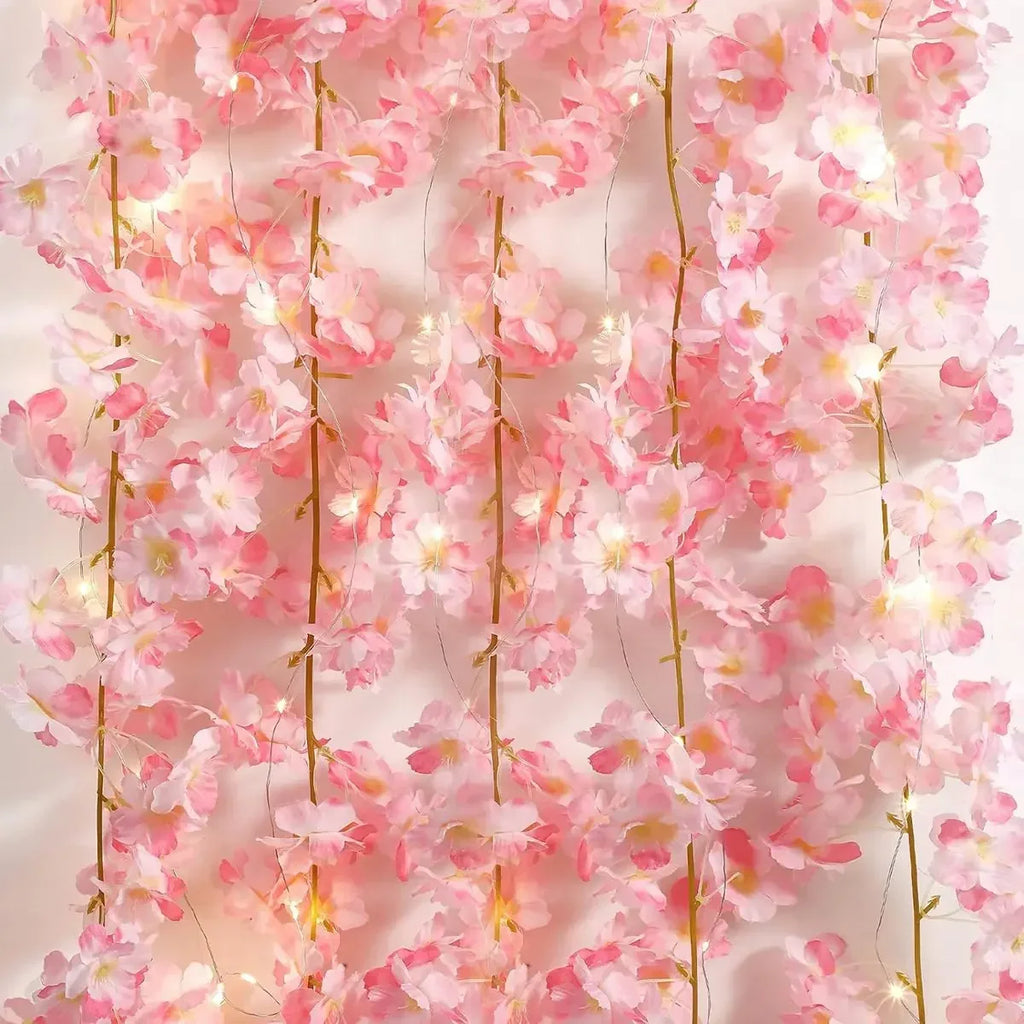 Cherry Blossom LED Fairy Light Garland (2M, 20 LEDs)