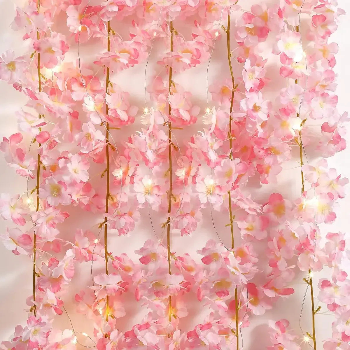 Cherry Blossom LED Fairy Light Garland (2M, 20 LEDs)